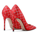 2019 High Heel Stiletto Women's Pumps Red Crystal x19-c153C Ladies women custom Design Dress Shoes  Heels For Lady